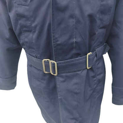 Vintage 1990s-early 2000s Romanian Army navy blue winter parka jacket fully lined military