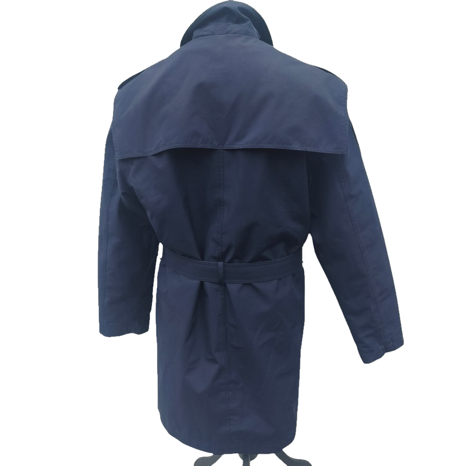 Vintage 1990s-early 2000s Romanian Army navy blue winter parka jacket fully lined military