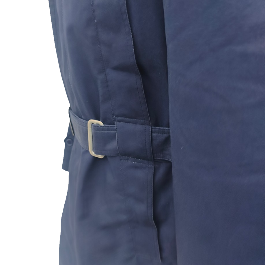 Vintage 1990s-early 2000s Romanian Army navy blue winter parka jacket fully lined military