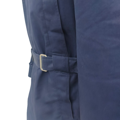 Vintage 1990s-early 2000s Romanian Army navy blue winter parka jacket fully lined military