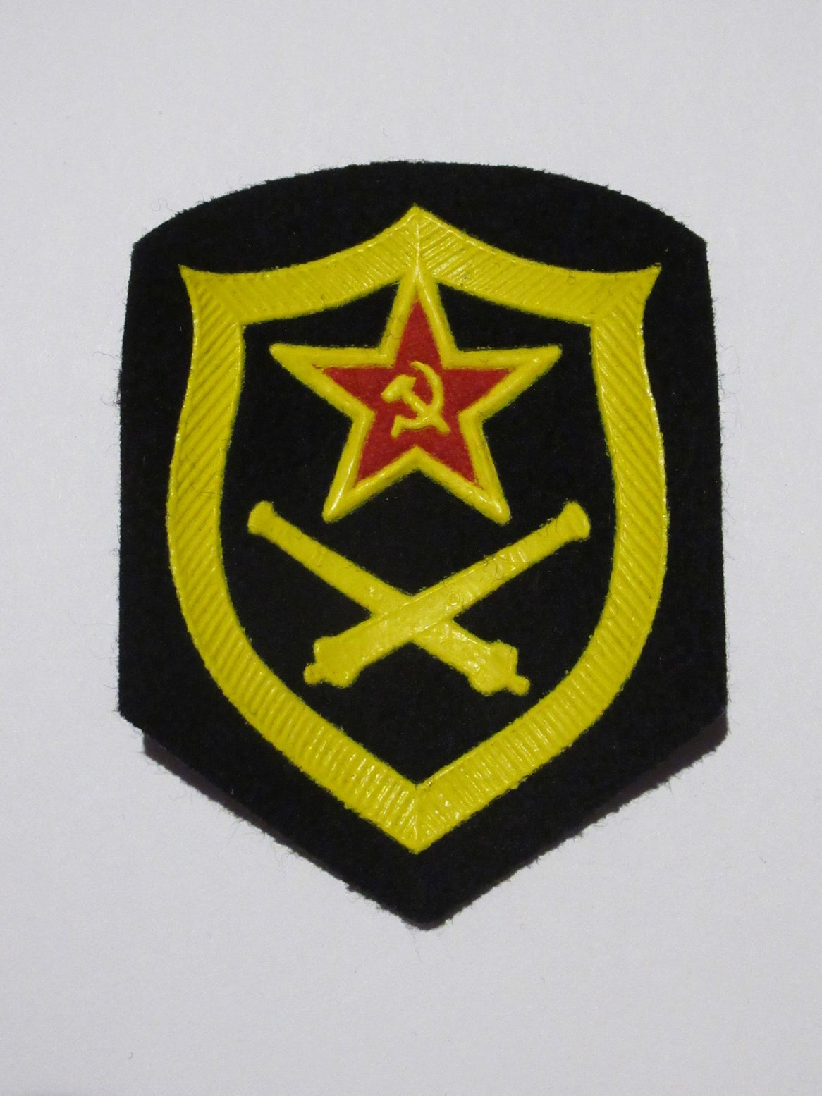Authentic Soviet Red army Artillery missiles rocketry shoulder patch USSR communist insignia badge CCCP