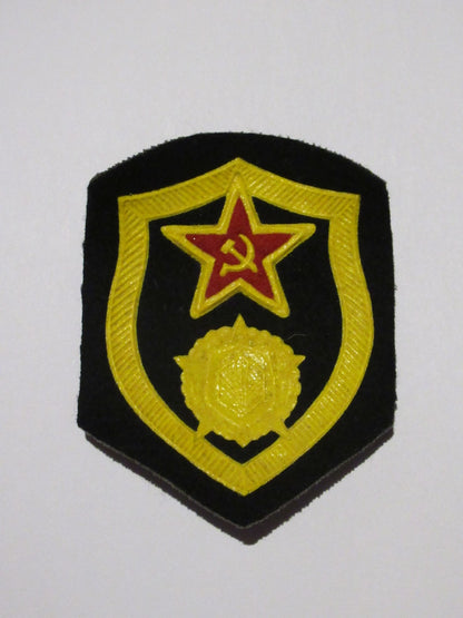 Authentic Soviet Red army chemical troops shoulder patch USSR communist insignia badge CCCP