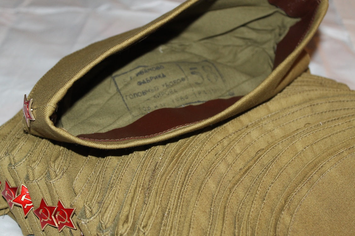 New Unissued Red Army Soviet forage garrison cap pilotka hat military communist socialist side USSR CCCP
