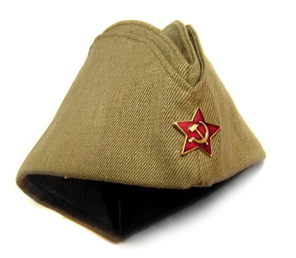 New Unissued Red Army Soviet forage garrison cap pilotka hat military communist socialist side USSR CCCP