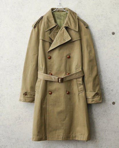 Vintage 1950s Spanish Army raincoat coat trench mac mackintosh military