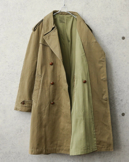 Vintage 1950s Spanish Army raincoat coat trench mac mackintosh military