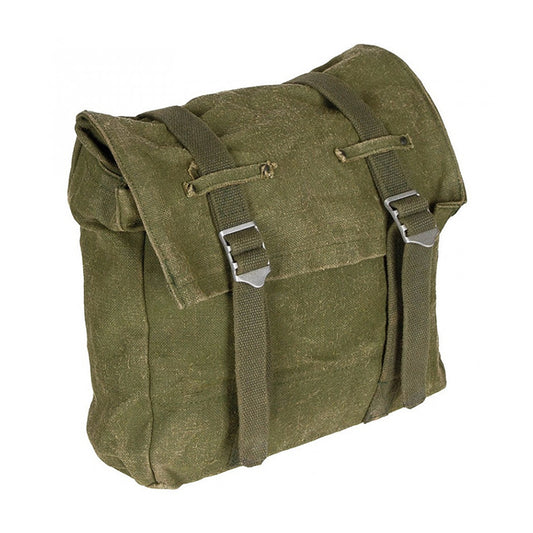 Vintage Swedish Army canvas haversack bag pannier 10L shoulder bag satchel