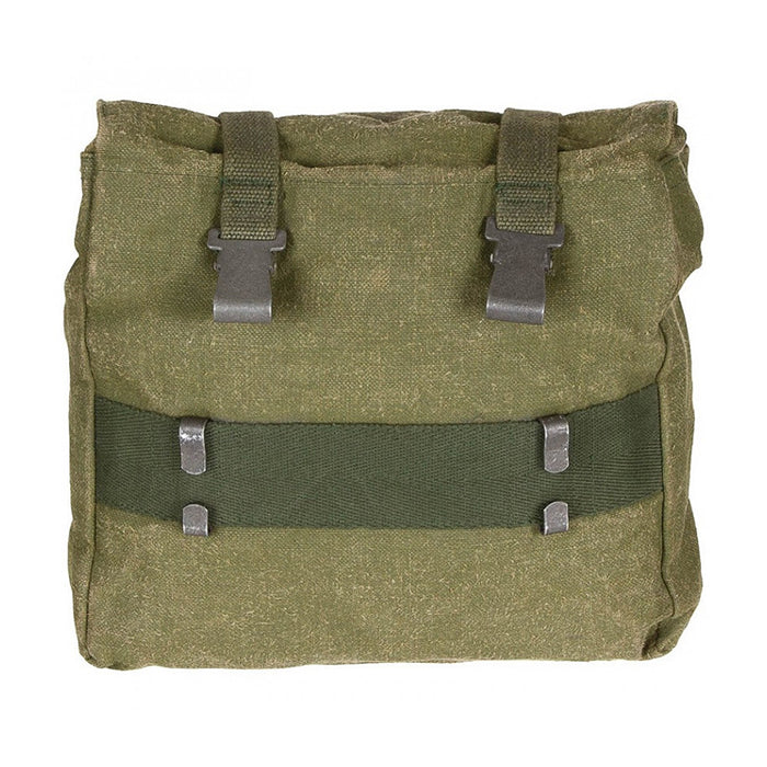 Vintage Swedish Army canvas haversack bag pannier 10L shoulder bag satchel