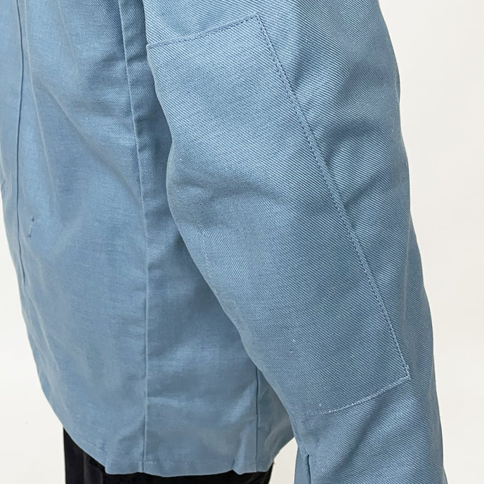 New 1960s 1970s Swedish Civil Defence work jacket M59 military coat army sky blue