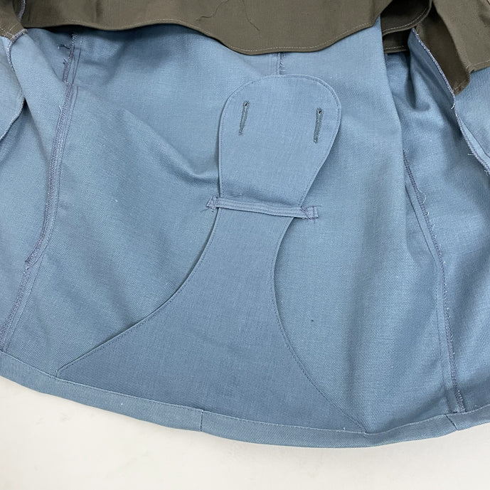 New 1960s 1970s Swedish Civil Defence work jacket M59 military coat army sky blue
