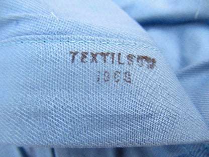 Vintage 60s 70s Women's Swedish civil defence trousers pants military cargo army sky blue denim