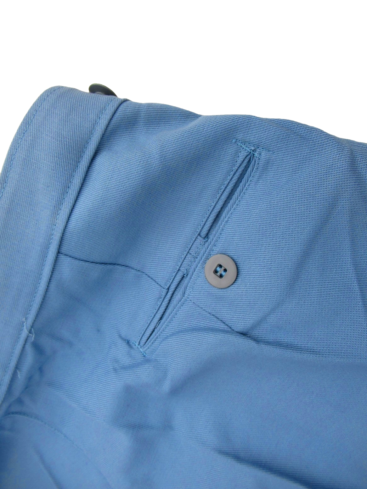 Vintage 60s 70s Women's Swedish civil defence trousers pants military cargo army sky blue denim