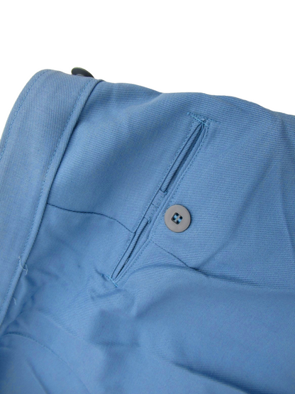 Vintage 60s 70s Women's Swedish civil defence trousers pants military cargo army sky blue denim