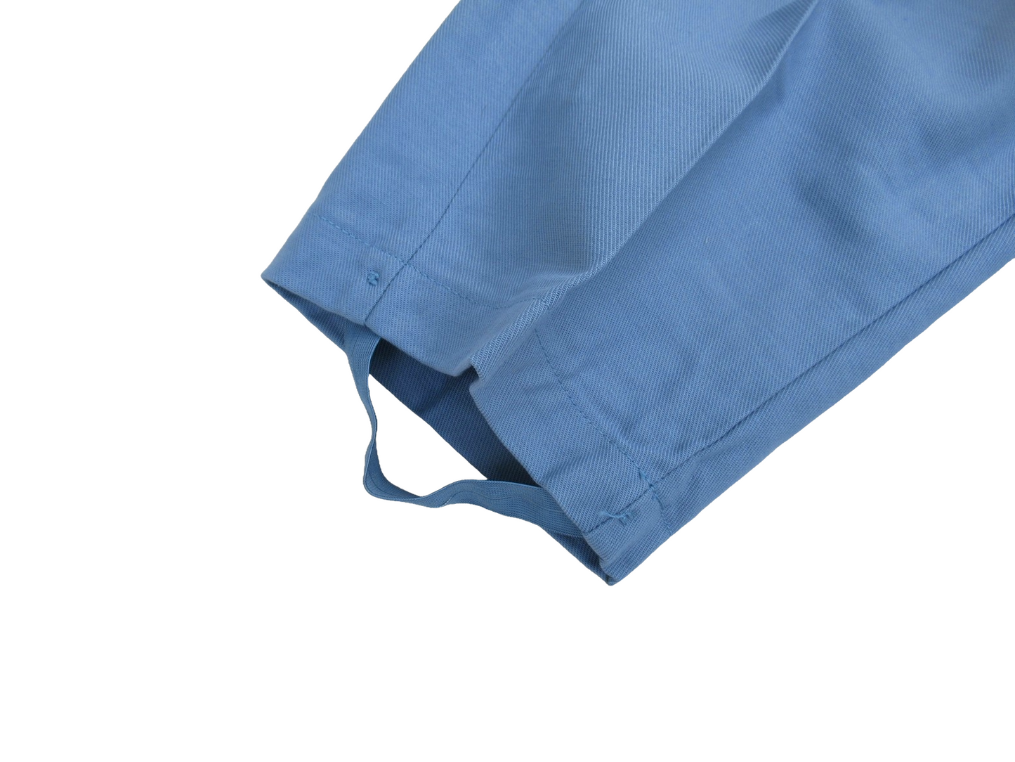 Vintage 60s 70s Women's Swedish civil defence trousers pants military cargo army sky blue denim