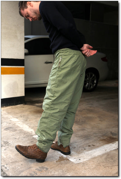 Authentic Swedish air force cold weather trousers winter green insulated pants military extreme thermal army