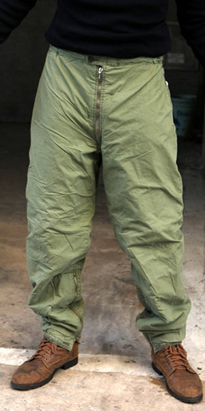 Authentic Swedish air force cold weather trousers winter green insulated pants military extreme thermal army