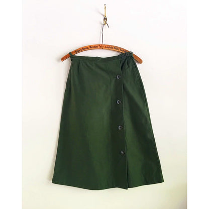 New Vintage 1960s Swedish army M59 skirt military maxi hip cotton uniform unissued