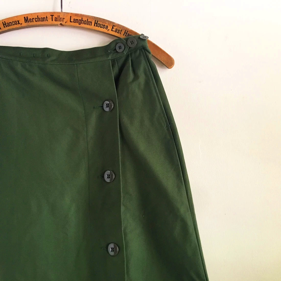 New Vintage 1960s Swedish army M59 skirt military maxi hip cotton uniform unissued
