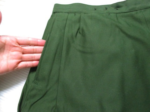 New Vintage 1960s Swedish army M59 skirt military maxi hip cotton uniform unissued