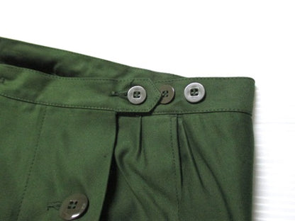 New Vintage 1960s Swedish army M59 skirt military maxi hip cotton uniform unissued