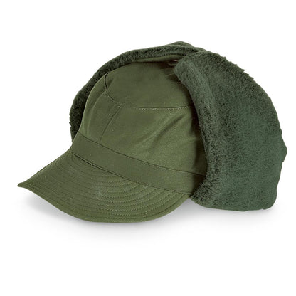 New Swedish army M59 lined winter hat cap military cold weather 1960s-1970s Unissued ear flaps