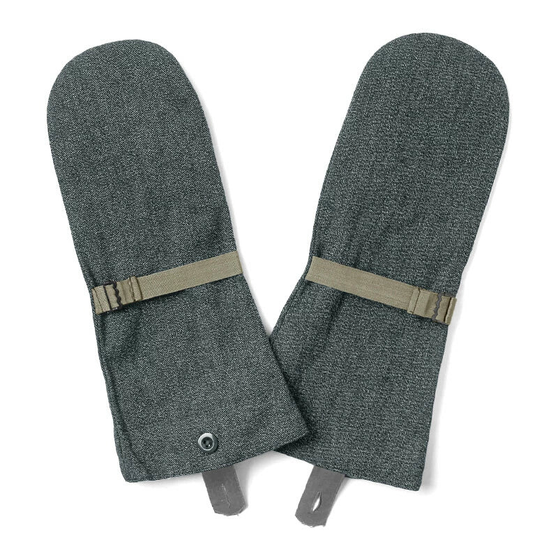 New Swiss Army winter denim cotton lined mittens gloves military flannel lining