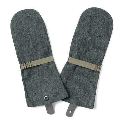 New Swiss Army winter denim cotton lined mittens gloves military flannel lining