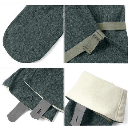New Swiss Army winter denim cotton lined mittens gloves military flannel lining