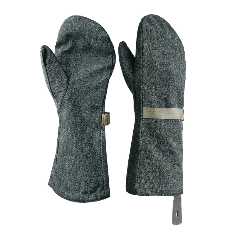 New Swiss Army winter denim cotton lined mittens gloves military flannel lining