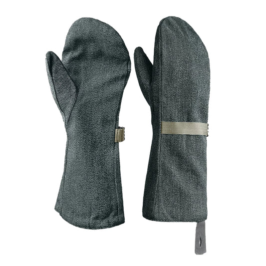 New Swiss Army winter denim cotton lined mittens gloves military flannel lining