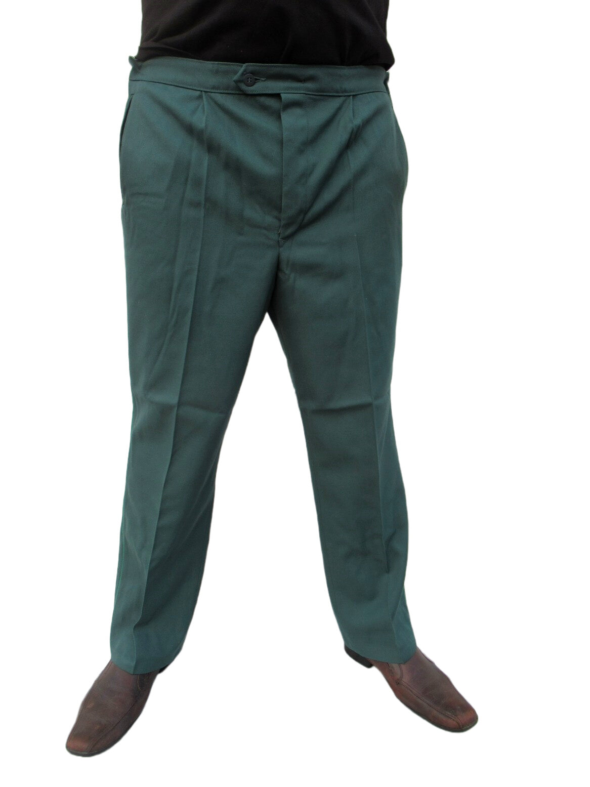 Unissued Vintage East German teal green trousers pants communist DDR military Soviet Era VOPO volkspolizei NVA