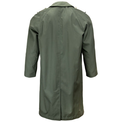 Vintage 1980s Austrian Army raincoat military coat trenchcoat trench various insignia mac mackintosh