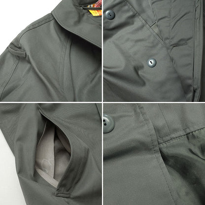 Vintage 1980s Austrian Army raincoat military coat trenchcoat trench various insignia mac mackintosh