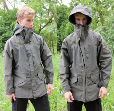 Authentic Austrian army goretex Alpine mountain combat parka jacket coat military olive drab waterproof raincoat rain