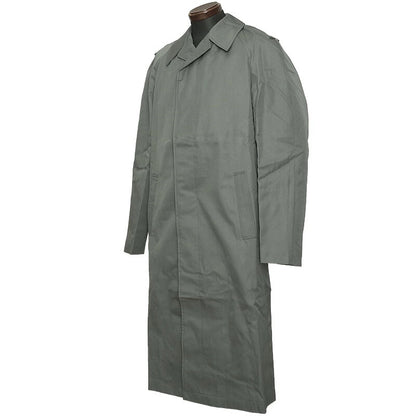 Vintage 1980s Austrian Army raincoat military coat trenchcoat trench no insignia mac mackintosh