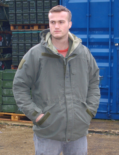 Authentic Austrian army goretex Alpine mountain combat parka jacket coat military olive drab waterproof raincoat rain