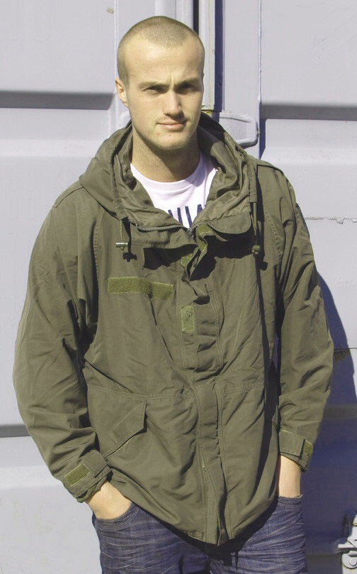 Authentic Austrian army goretex Alpine mountain combat parka jacket coat military olive drab waterproof raincoat rain