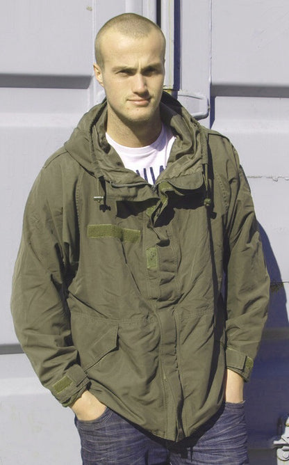 Authentic Austrian army goretex Alpine mountain combat parka jacket coat military olive drab waterproof raincoat rain