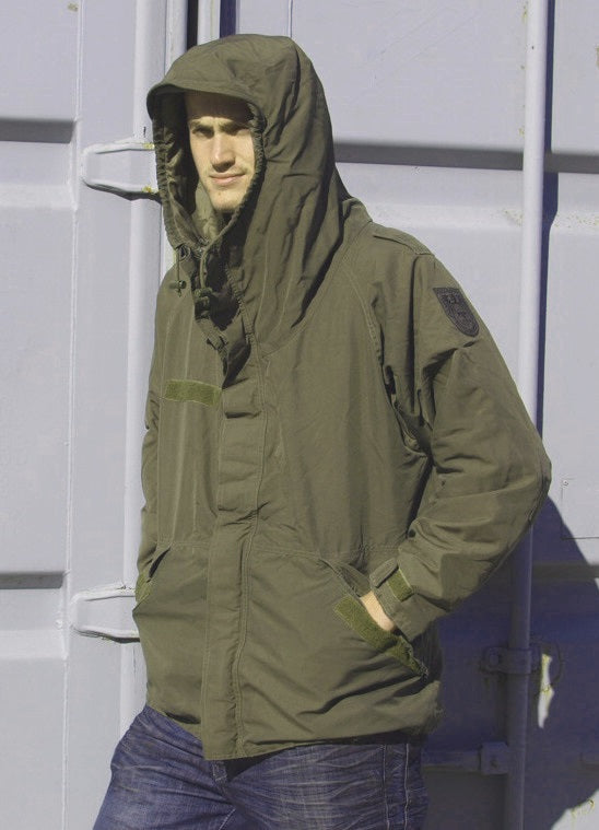 Authentic Austrian army goretex Alpine mountain combat parka jacket coat military olive drab waterproof raincoat rain