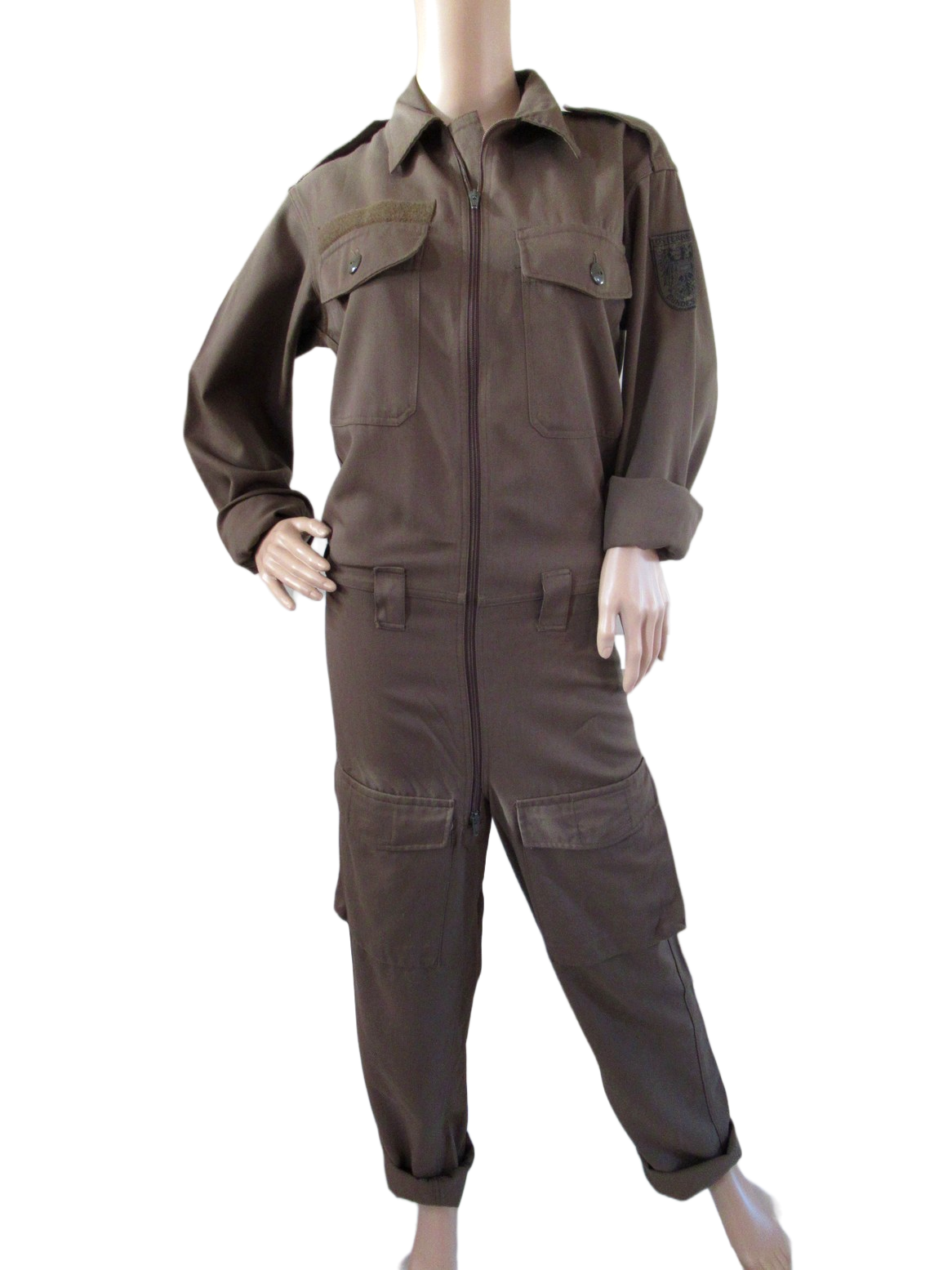 Vintage Austrian army boiler jump suit coverall overall military women 1980s