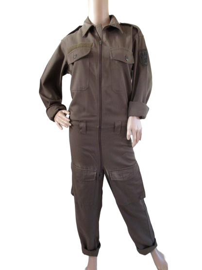 Vintage Austrian army boiler jump suit coverall overall military women 1980s