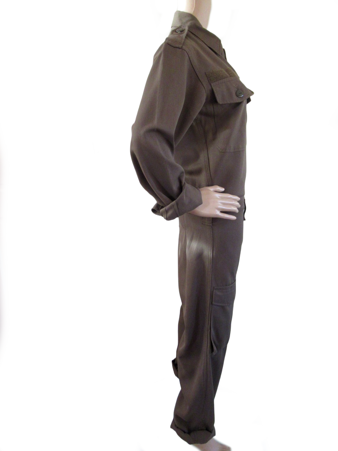 Vintage Austrian army boiler jump suit coverall overall military women 1980s