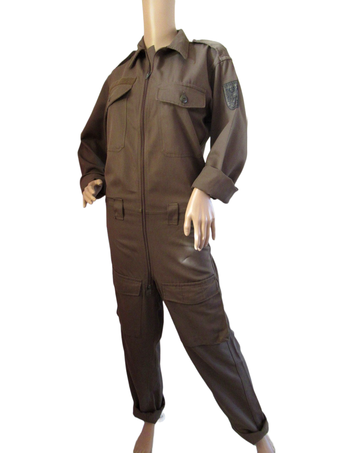 Vintage Austrian army boiler jump suit coverall overall military women 1980s