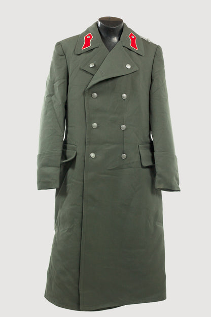 Damaged vintage Double breasted Austrian Army Gaberdine Wool Army Trenchcoat Greatcoat trench military overcoat coat reds