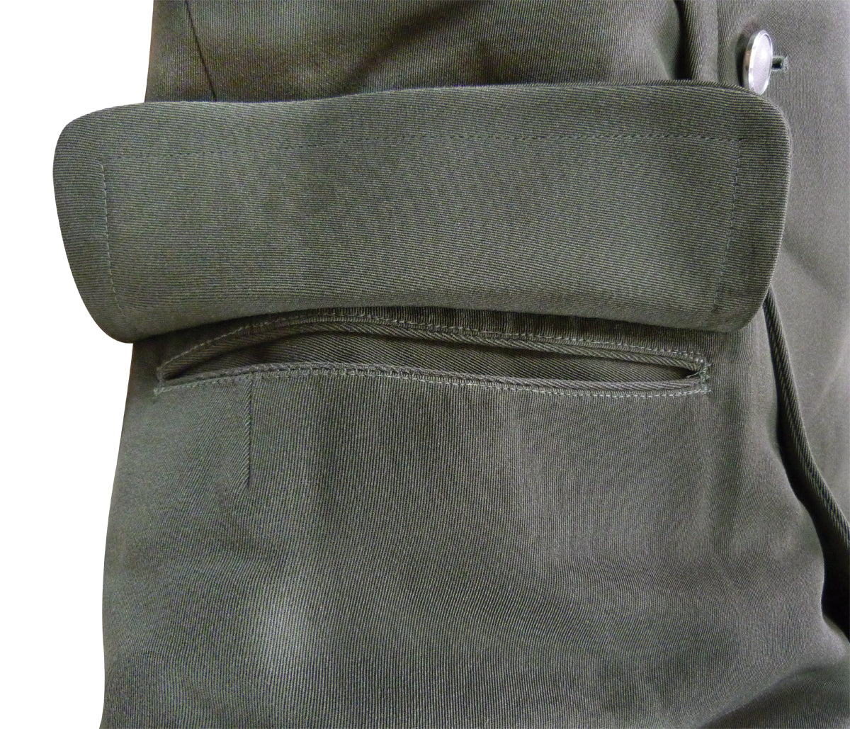 vintage Double breasted Austrian Army Gaberdine Wool Army Trenchcoat Greatcoat trench military overcoat coat no insignia