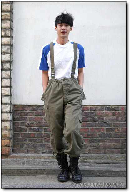 Authentic Austrian army lined winter over trousers cold weather olive cargo pants bottoms military thermo