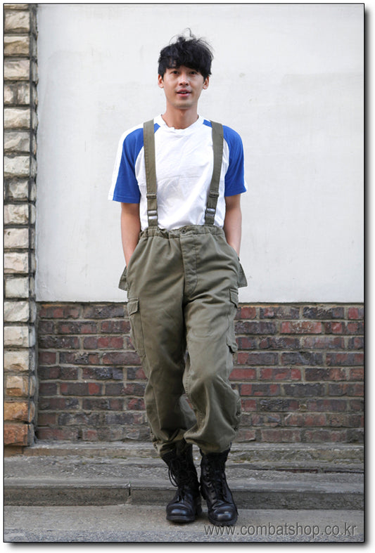 Authentic Austrian army lined winter over trousers cold weather olive cargo pants bottoms military thermo