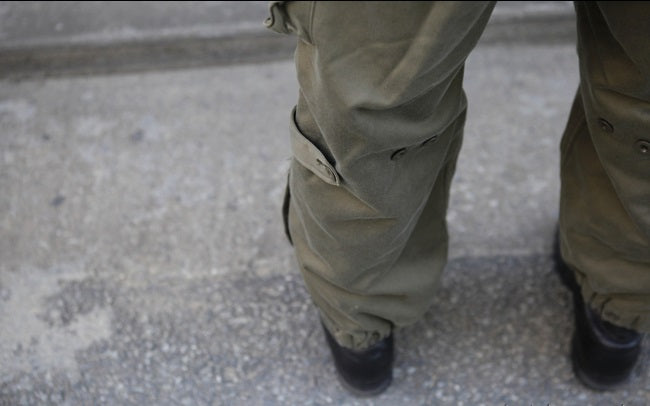Authentic Austrian army lined winter over trousers cold weather olive cargo pants bottoms military thermo