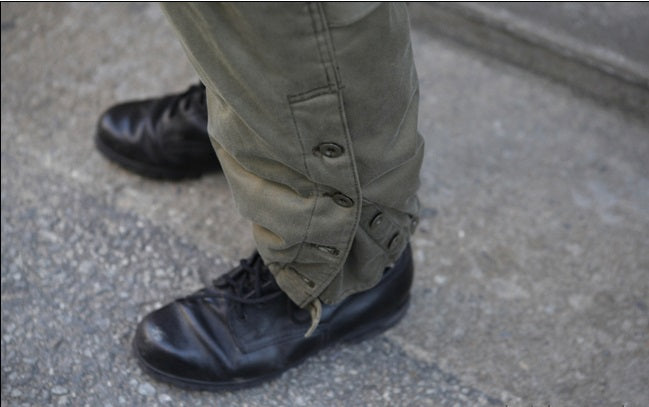 Authentic Austrian army lined winter over trousers cold weather olive cargo pants bottoms military thermo