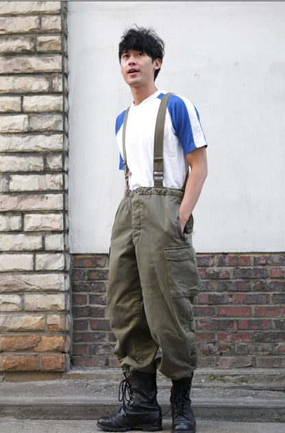 Authentic Austrian army lined winter over trousers cold weather olive cargo pants bottoms military thermo